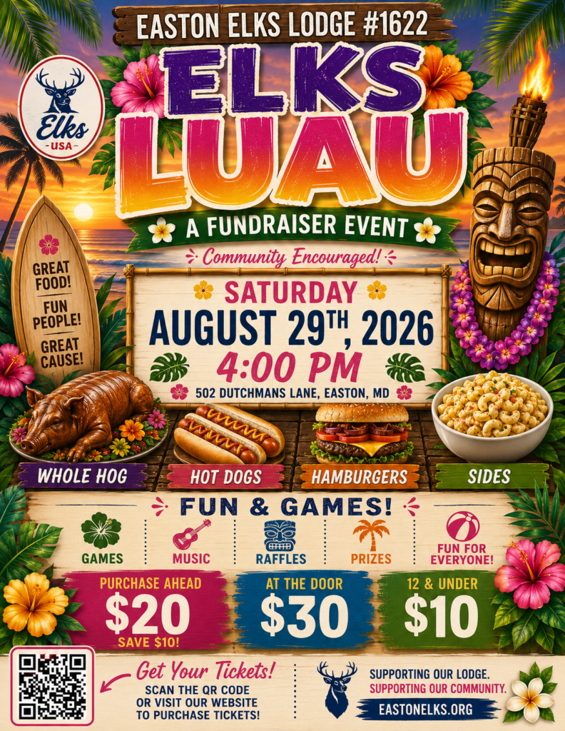 Easton Elks Luau Fundraiser!